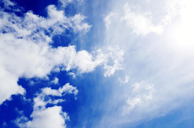 Low angle view of clouds in sky