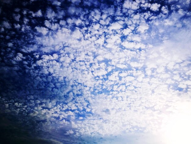 Low angle view of clouds in sky