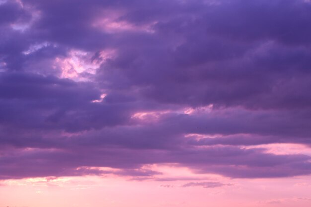 Low angle view of cloudy sky during sunset