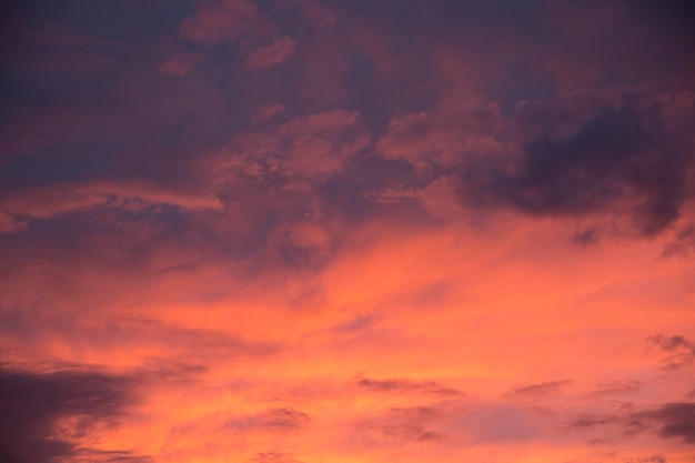 Low angle view of cloudy sky at sunset