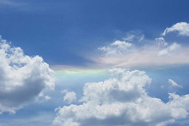 った空の低角度の視点