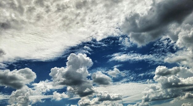 Low angle view of cloudy sky