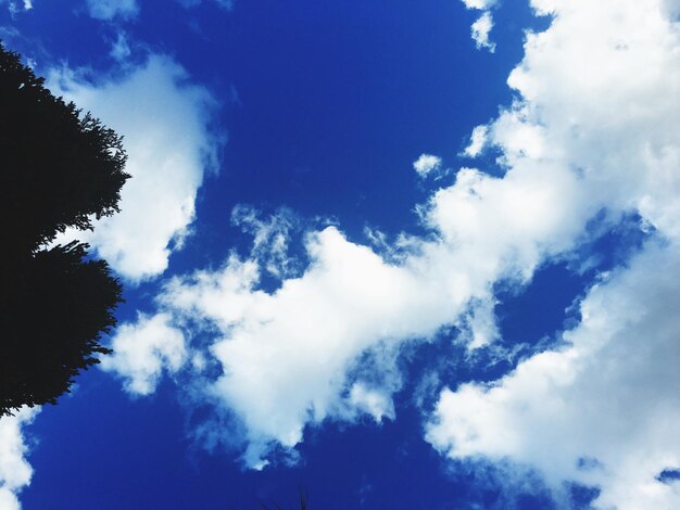 Low angle view of cloudy sky