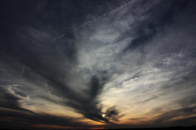 Low angle view of cloudy sky