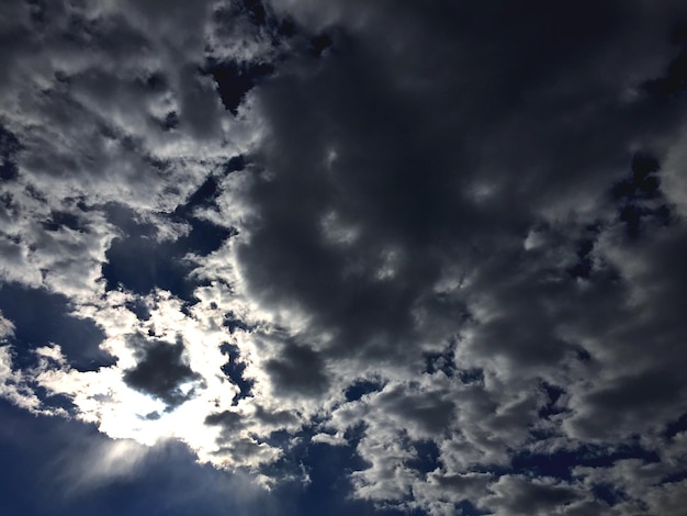 Low angle view of cloudy sky