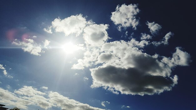 Low angle view of cloudy sky