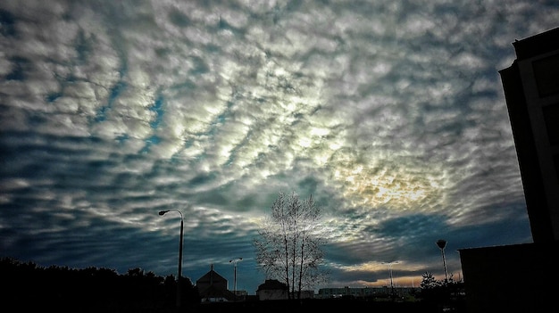 Low angle view of cloudy sky