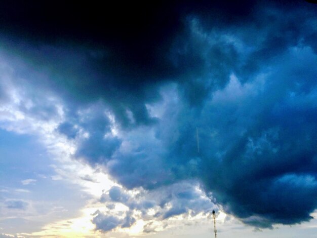 Low angle view of cloudy sky