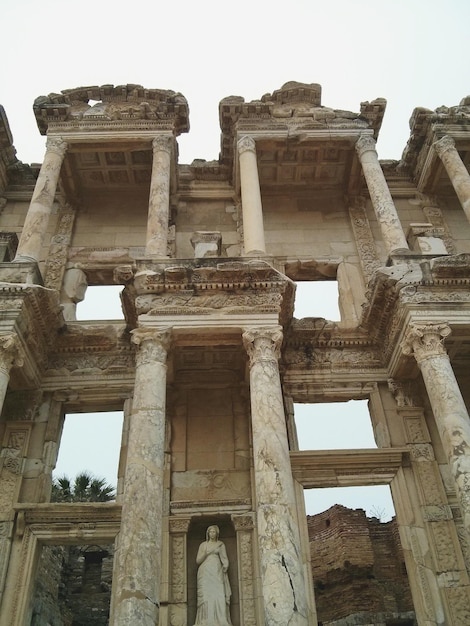 Low angle view of coliseum