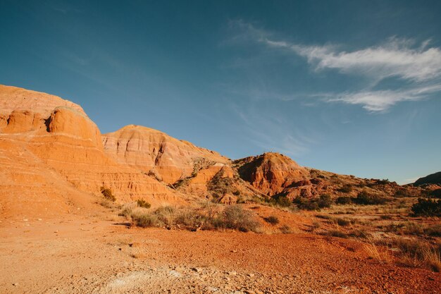 Photo low angle view of a desert