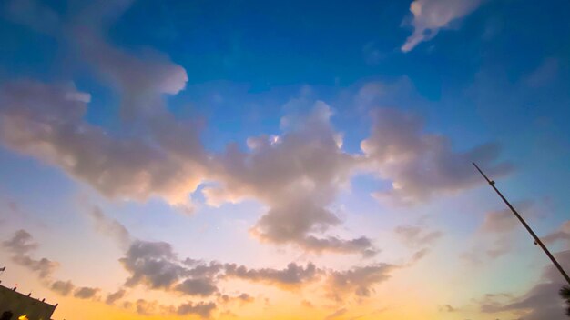 Low angle view of dramatic sky during sunset