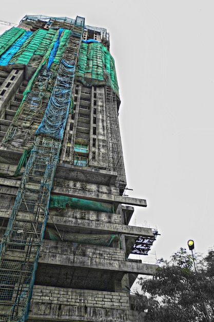 Low angle view of eiffel tower