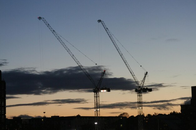 Photo low angle view of electricity pylon