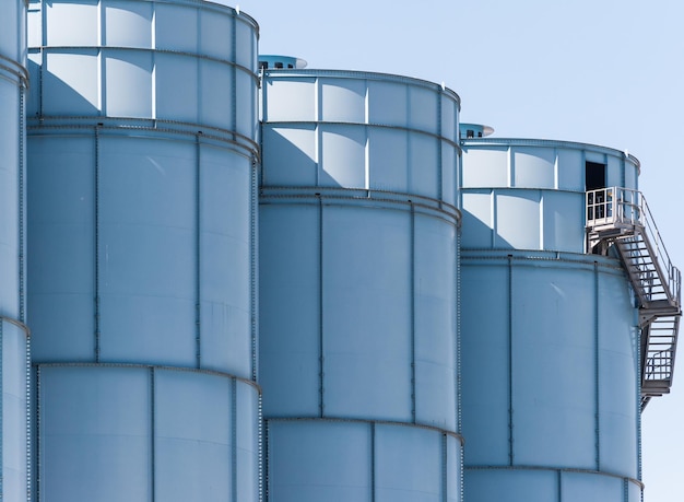 Low angle view of a factory