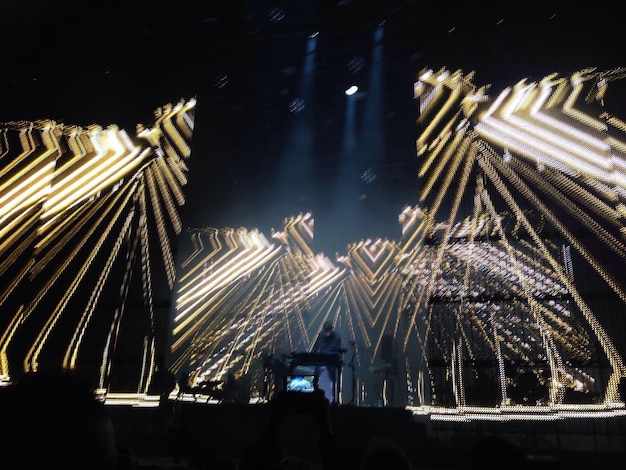 low angle view of firework display