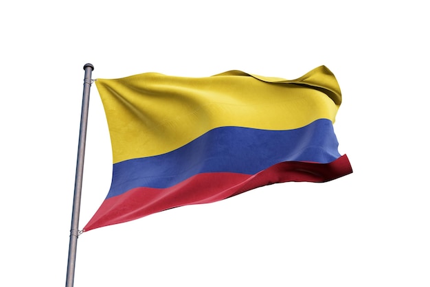 Low angle view of flag against white background