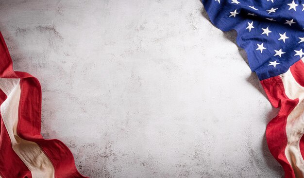 Photo low angle view of flags against blue wall