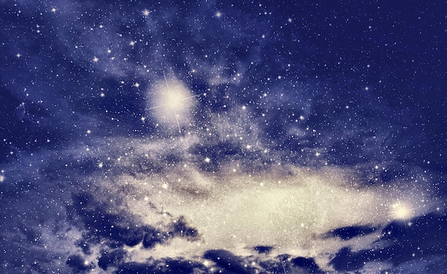 low angle view of galaxy at night