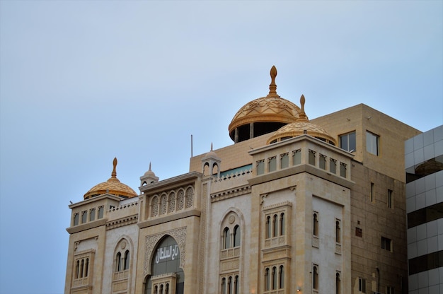 Low angle view of historic building against clear sky