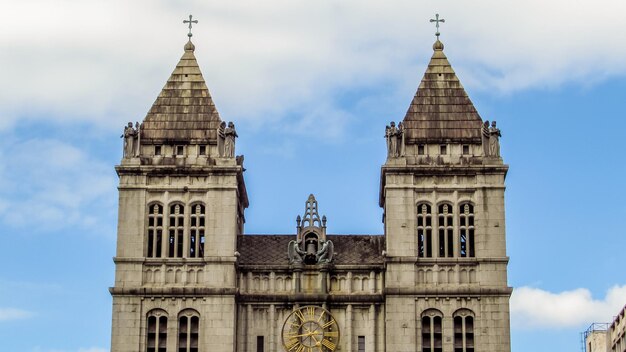 Low angle view of historic building against sky