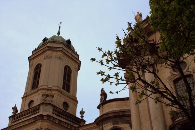 Low angle view of historic building against sky