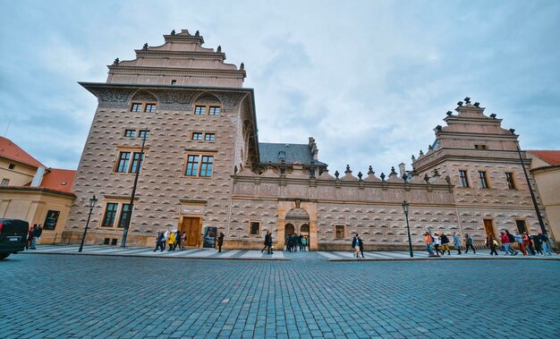 Low angle view of historical building against sky