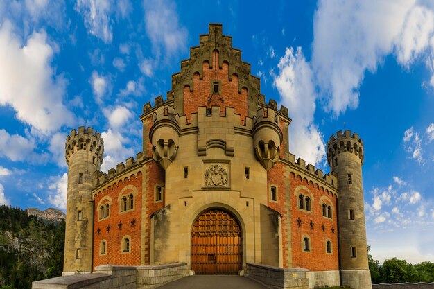 Low angle view of historical building against sky