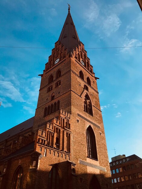 Low angle view of historical building against sky