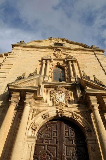 Low angle view of historical building against sky