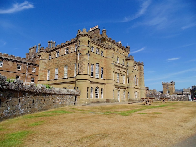 Low angle view of a historical building against the sky