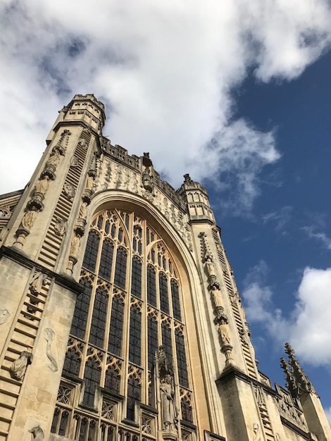 Low angle view of historical building against sky