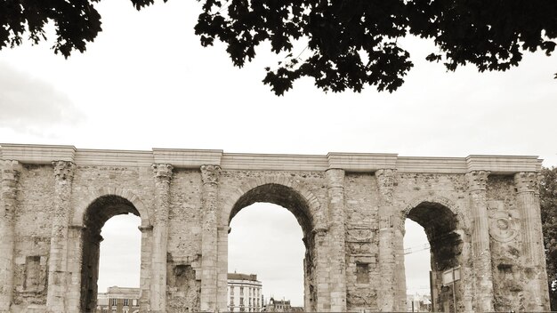 Low angle view of historical building