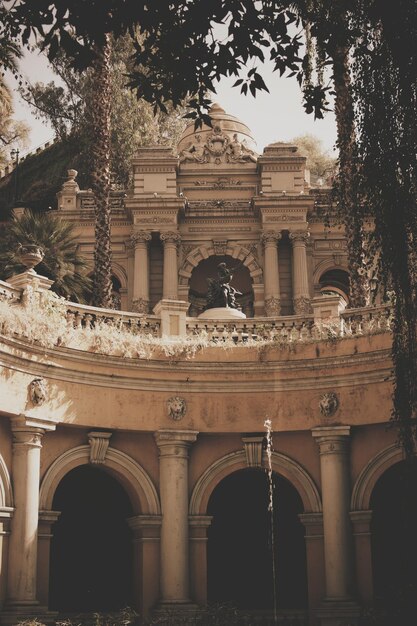 Low angle view of historical building