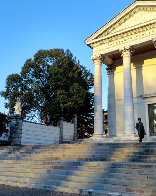 Low angle view of historical building