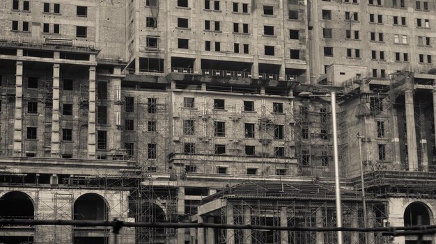 Foto vista ad angolo basso dell'edificio storico