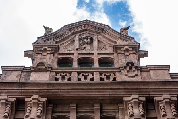 Low angle view of historical building