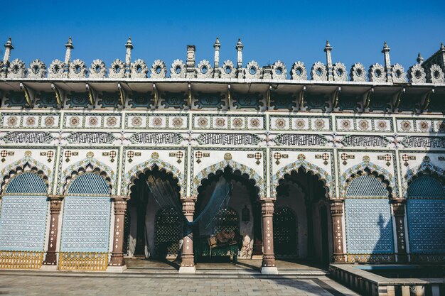 Low angle view of historical building