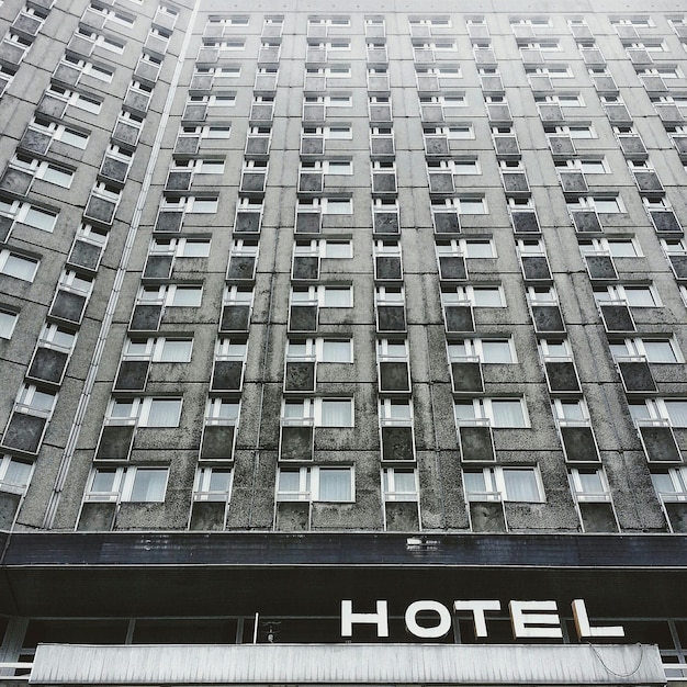 Photo low angle view of hotel