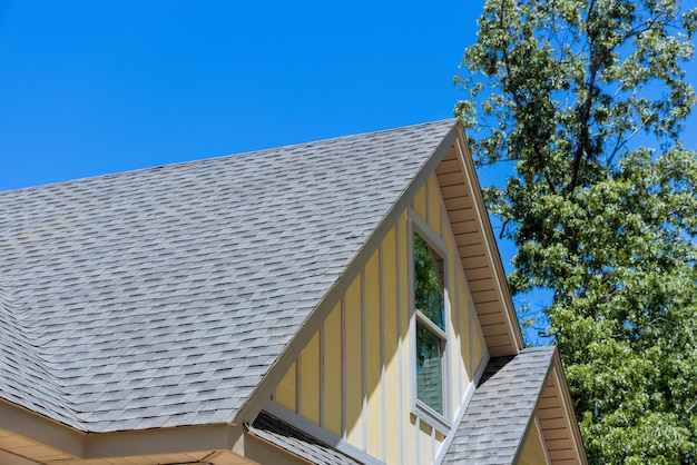 Low angle view of house