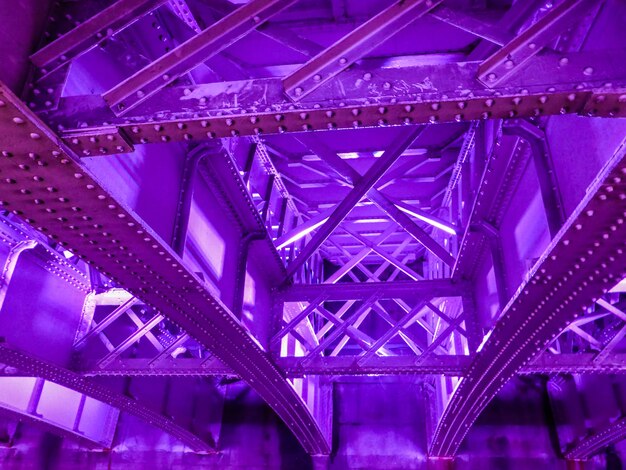 Low angle view of illuminated building