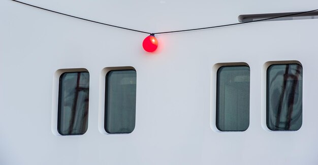 Low angle view of illuminated lights against sky