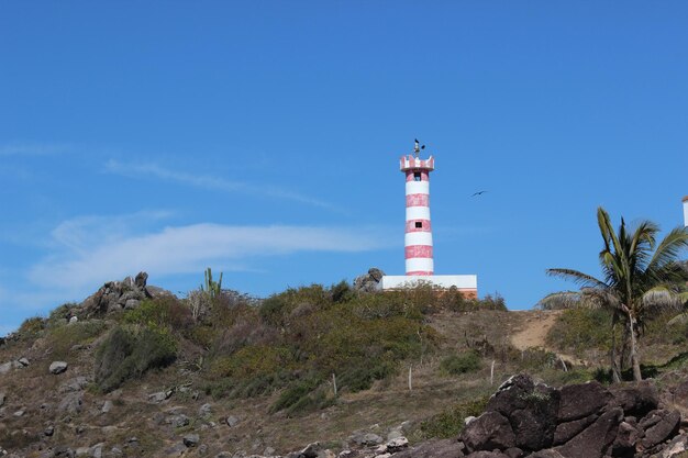 Foto vista a basso angolo del faro