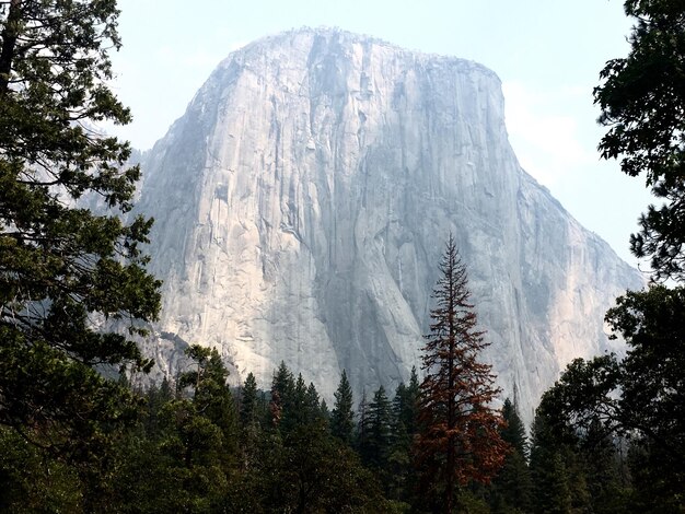 Photo low angle view of majestic mountains against sky