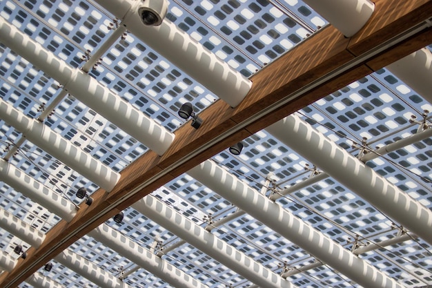 Low angle view of metal structure