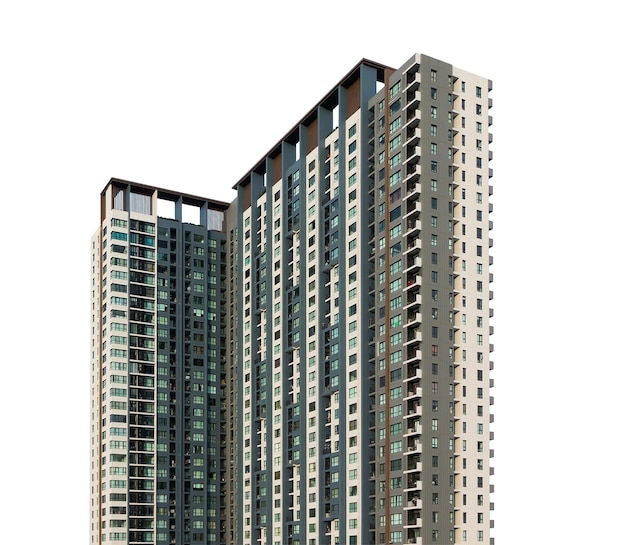 Low angle view of modern buildings against clear sky