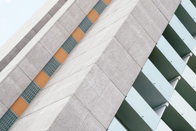 Photo low angle view of modern facade