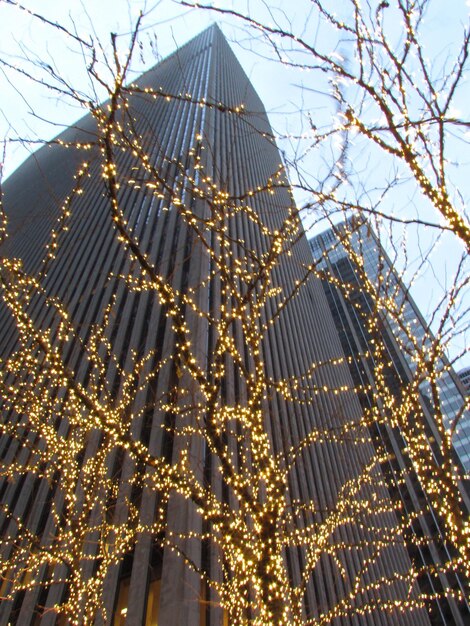 Low angle view of modern skyscraper