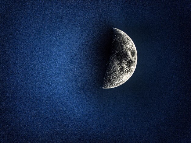 Photo low angle view of moon at night