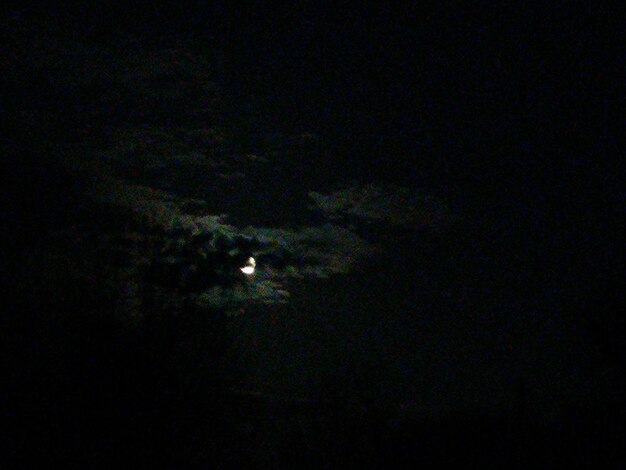 Photo low angle view of moon at night