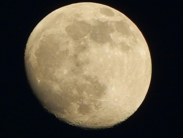 Low angle view of moon in sky